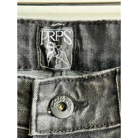 NWT $238 PRPS MEN'S JEANS 32  CAyenne RIPPED DESTROYED SUPER SKINNY BLACK - Picture 3 of 16